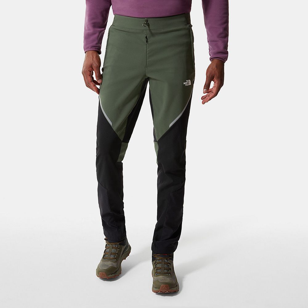 The North Face Pants Mens Australia - The North Face Speedtour Alpine Green / Black Skiing And Snowb